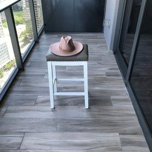 Wide Brim Fedora Hat in Salmon